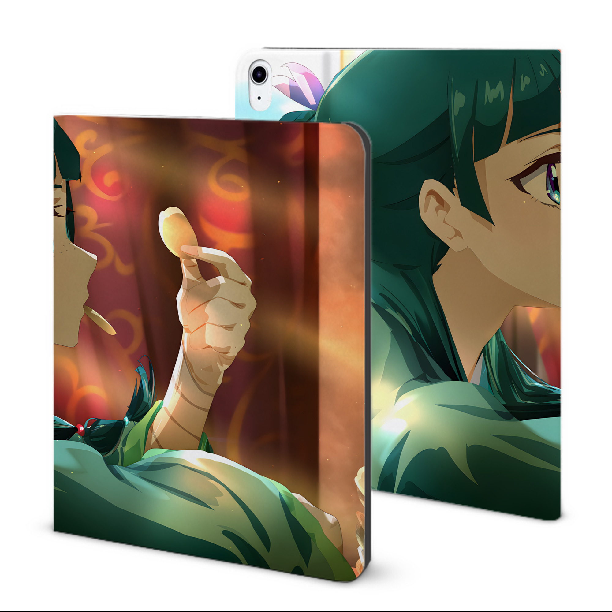 （画像用） 薬屋のひとりごと The Apothecary Diaries IPad ケース ブック型 PUレザー TPU 耐衝撃 軽量 薄型 ペン収納なし 全面保護 IPad 各モデル対応
